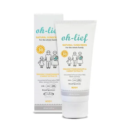Oh-Lief Natural Sunscreen Body SPF30 100ml