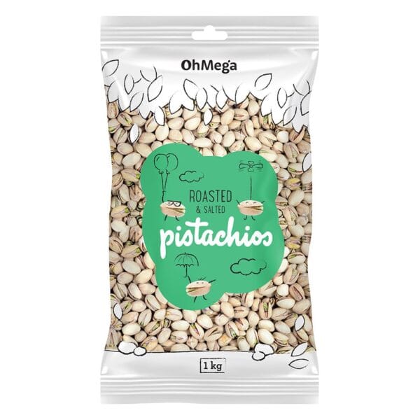 OhMega Pistachios Roasted and Salted