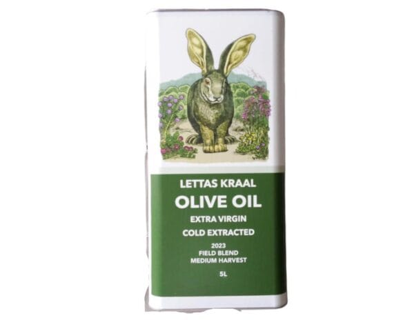 Lettas Kraal Extra Virgin Olive Oil - 5 Litre