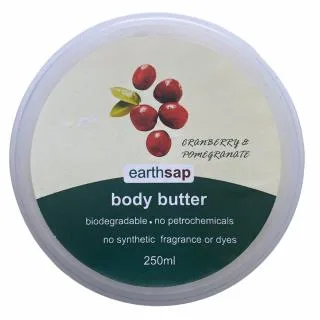 Earthsap Pomegranate And Cranberry Body Butter - 250ml x3