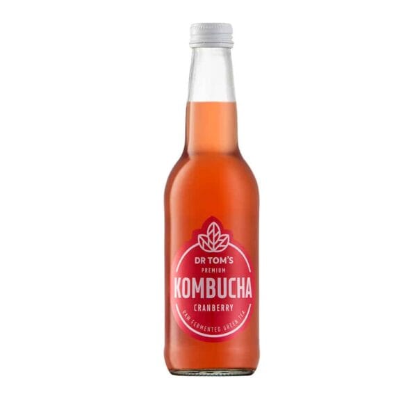 Dr Tom's Kombucha - Cranberry (340ml x6)