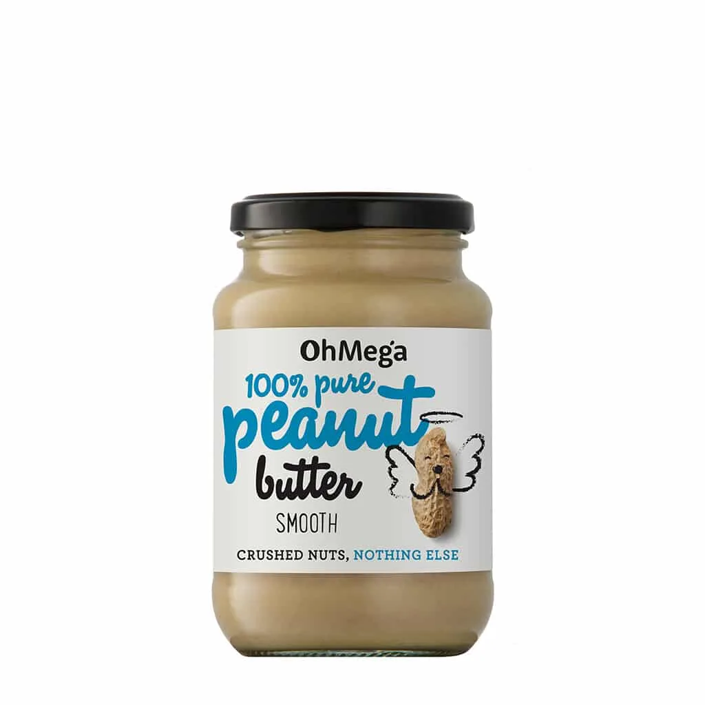 OhMega Peanut Butter Smooth - 100% Pure 400g